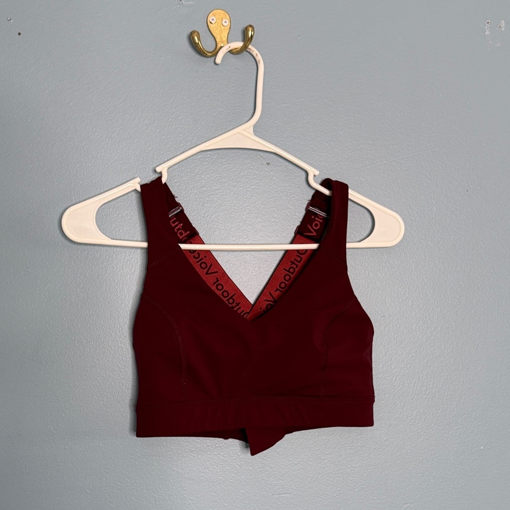 Outdoor Voice- S/M Burgundy sport bra